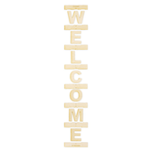 Welcome Board Wood Letter Set in the Arial Font