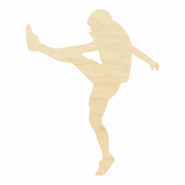 Football Punter Wood Cutout