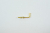 HW20 Shoulder Hook 1/2 in. Brass Plated pkg/100