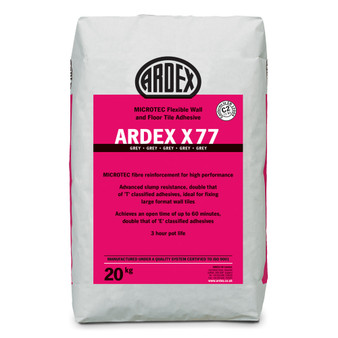ARDEX X 77 MICROTEC® Flexible Standard Set Tile Adhesive Grey 20kg