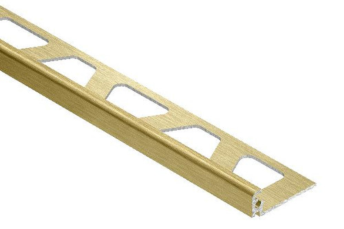 Schluter JOLLY-AMGB Straight Edge Brushed Brass/Gold Anodised Aluminium 2.5m Length