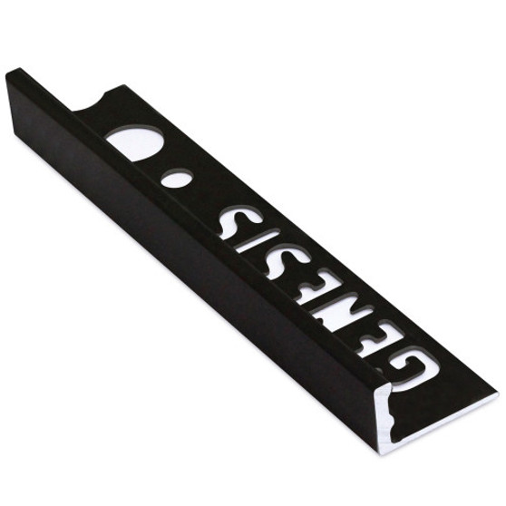 Genesis Aluminum Straight Edge Trim - Matt Black 2.5m x 8mm
