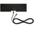 mohu leaf metro antenna front view black side with coaxial cable