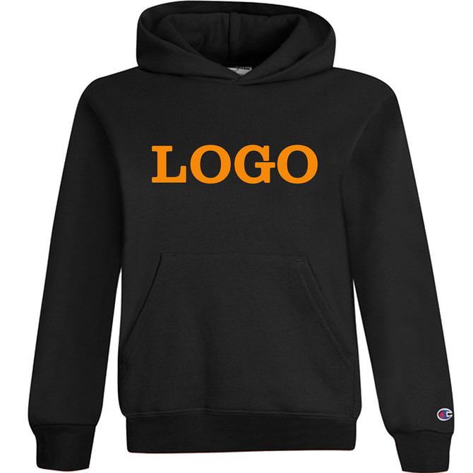 Champion Youth Double Dry Eco Pullover Hoodie - Black
