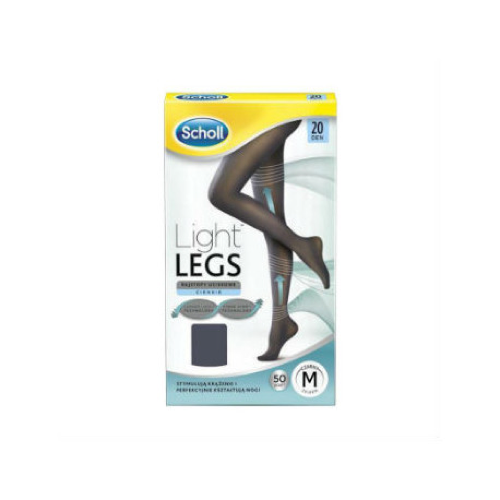 Dr. scholl light legs 20 den talla l-negro