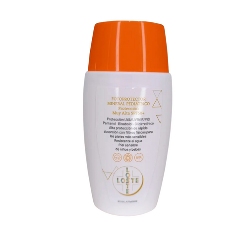 FOTOPROTECTOR MINERAL PEDIÁTRICO Protección Muy Alta SPF50+