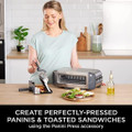 Ninja ST202UK 3-in-1 2 Slice Toaster - Grill and Panini Press - Stainless Steel