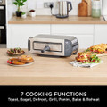 Ninja ST202UK 3-in-1 2 Slice Toaster - Grill and Panini Press - Stainless Steel