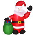 844-005 HOMCOM 120cm LED Outdoor Inflatable Santa