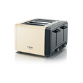 TAT4P447GB Bosch 4 Slice Toaster 4x Browning Levels Cream