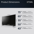 KD65X75WLU 2023 Sony 65" X75WLU 4K UHD Smart TV