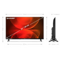 1T-C32FH2KL2AW 2023 Sharp 32" FH2KL2AB HD Ready Frameless LED Smart TV 1T-C32FH2KL2AW 2023 Sharp 32" FH2KL2AB HD Ready Frameless LED Smart TV