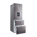 Haier HTW5618EWMP 59.5cm 3D Fridge Freezer - Dark Inox