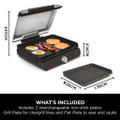 Ninja GR101UK Ninja Sizzle Grill & Flat Plate - Black