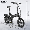 RILEYRB1 RILEY RB1  Foldable E-bike - Black
