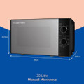 Russell Hobbs RHM2047B 20 Litres Digital Microwave - Si