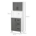 835-341 Simple Grey - Kitchen Cabinet w/Countertop - Grey