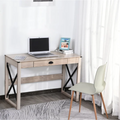 836-157 Beach Wood Style - Desk - Steel Enforced