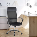 A2-0093 Mesh & Swivel - Office Chair - Black and Silver