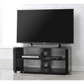 L611G-1200-3 Elegance 1200mm Black and Glass Stand