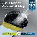 Shark RV2620WAUK Matrix Plus 2 in 1 Self Empty Robot Vacuum & Mop - 110 Minutes Run Time - Black