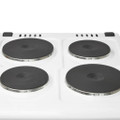 Haden HES050W 50cm Electric Cooker with Solid Plate Hob
