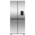 Fisher & Paykel RF500QNUX1 79cm Wifi Connected Plumbed Quad Door Frost Free Fridge Freezer - Stainle