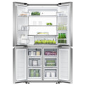Fisher & Paykel RF500QNUX1 79cm Wifi Connected Plumbed Quad Door Frost Free Fridge Freezer - Stainle