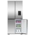 Fisher & Paykel RF500QNUX1 79cm Wifi Connected Plumbed Quad Door Frost Free Fridge Freezer - Stainle