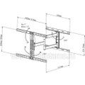 37982 Vivanco Tilt and Swing Bracket 85" - 400x600