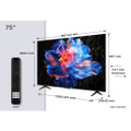 TCL 75V6C-UK 75" 4K Direct LED HDR TV Google TV