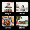 Ninja FN101UKST CRISPi 4-in-1 Portable Air Fryer - Ston