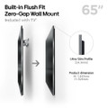 OLED65G54LW.AEK 2025 LG G5 65" OLED Evo AI 4K Smart TV - Wallmounted