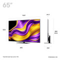 OLED65G56LS.AEK 2025 LG G5 65" OLED Evo AI 4K Smart TV - Stand