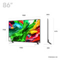 86QNED85A6C.AEK 2025 LG QNED85A 86" QNED Evo 4K Smart TV