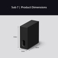 SASW7.CEJ Sony SASW7 Home Theatre - Wireless Subwoofer - Black