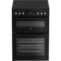 Beko EDC6731K 60cm Double Oven Electric Cooker with Vit
