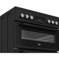 Beko EDC6731K 60cm Double Oven Electric Cooker with Vit