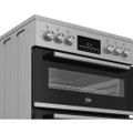 Beko EDC6731S 60cm Double Oven Electric Cooker with Vit