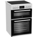Beko EDC6731W 60cm Double Oven Electric Cooker with Vit
