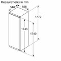 Bosch KIR81VFE0G 54.1cm Integrated Tall Larder Fridge