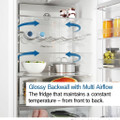 Bosch KGN392LAGG 60cm 60/40 Total No Frost Fridge Freez