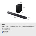 HW-Q600F-XU 2025 Samsung Q600F 3.1.2ch Q-Series Soundbar with Subwo