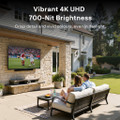 Sylvox OT65B1K4GC 65" Partial Sun Outdoor TV