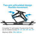 S100MCMA0 Sylvox Full Motion TV Wall Mount 40"-75" Vesa 600x400mm