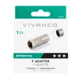 VVSATCOAXSATMF F Short Adapter - Aerial F to Sat M