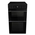 Hisense HDCEC5C10B 50cm Double Oven Electric Cooker wit