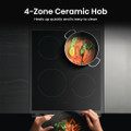 Hisense HDCEC5C10B 50cm Double Oven Electric Cooker wit