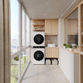 LG WT1210WWF 12kg/10kg 1400 Spin Wash Tower - White
