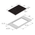 Asko HID824GC 80cm 4 Zone Induction Hob - Black